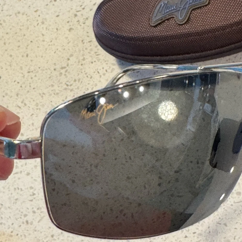 Maui Jim Sandlewood MJ 217 17 Metal Frame + Grey Sunglasses 64 15-139 Silver